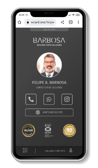 W'Card acesso direto na tela 1