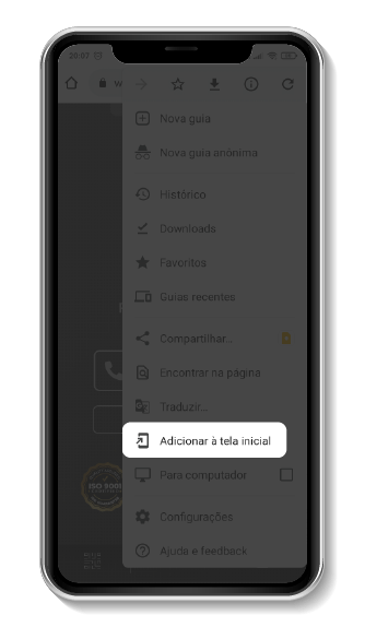 W'Card acesso direto na tela 3